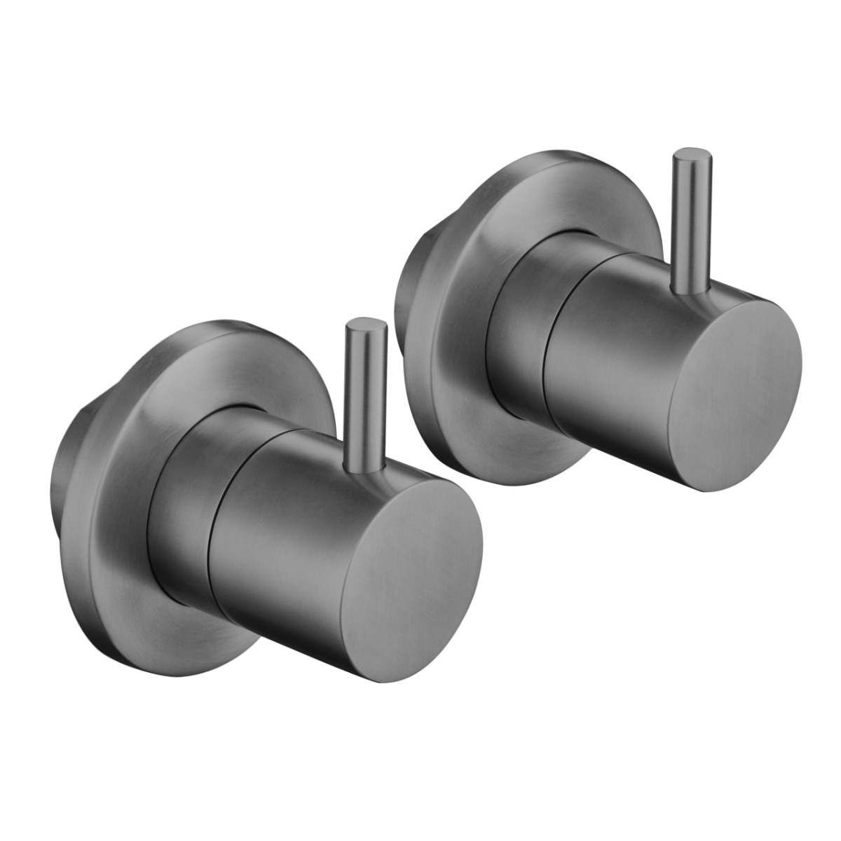 JTP - VOS Brushed Black Wall Valves