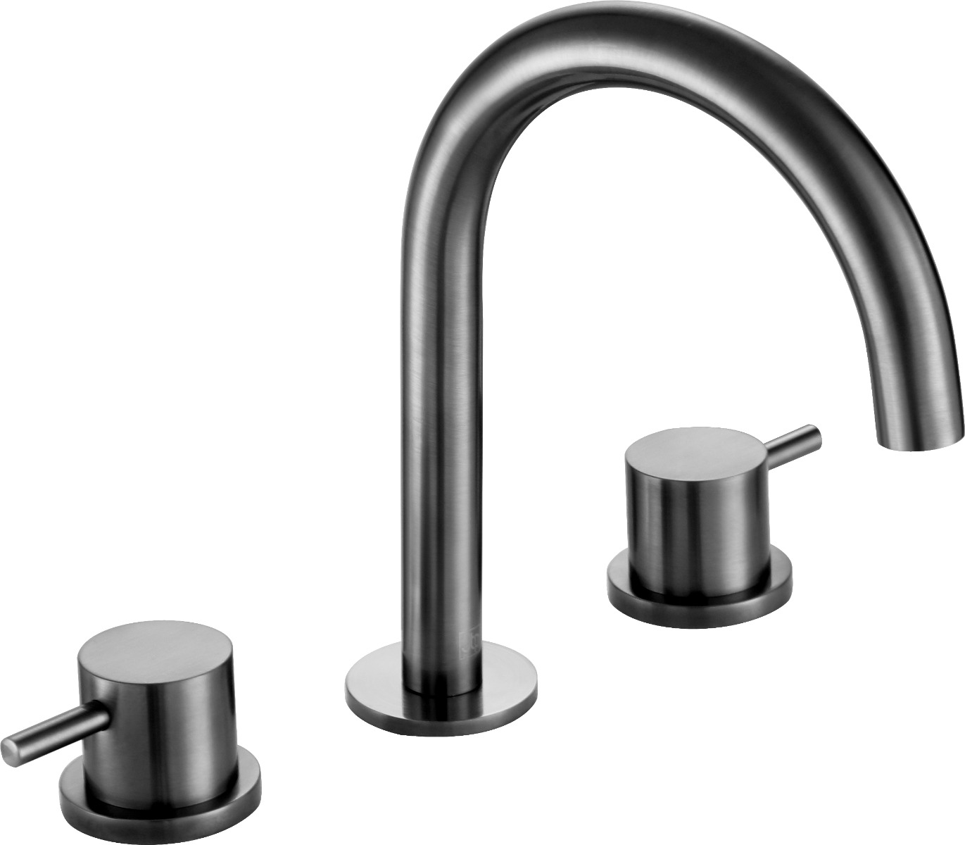 JTP - Brushed Black VOS 3 Hole Deck Mounted Basin Mixer