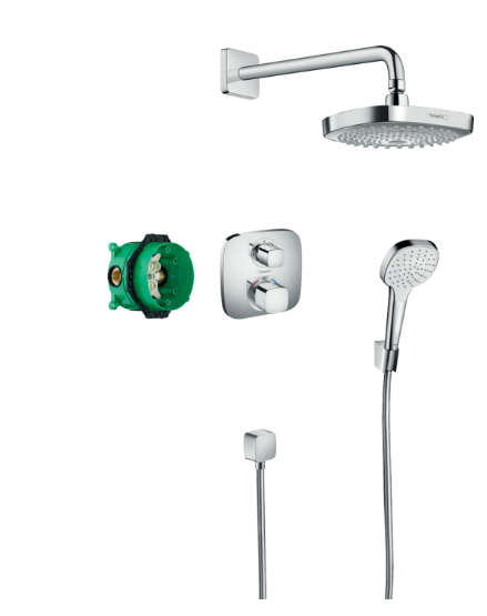Croma Select E Shower system with Ecostat valve