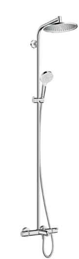 Crometta S bath/showerpipe 240 - Chrome