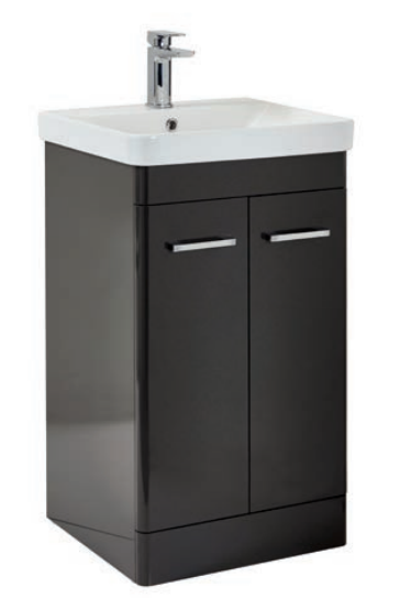 Rowlan 500 Floor Standing Vanity Unit & Basin - Wolf Grey