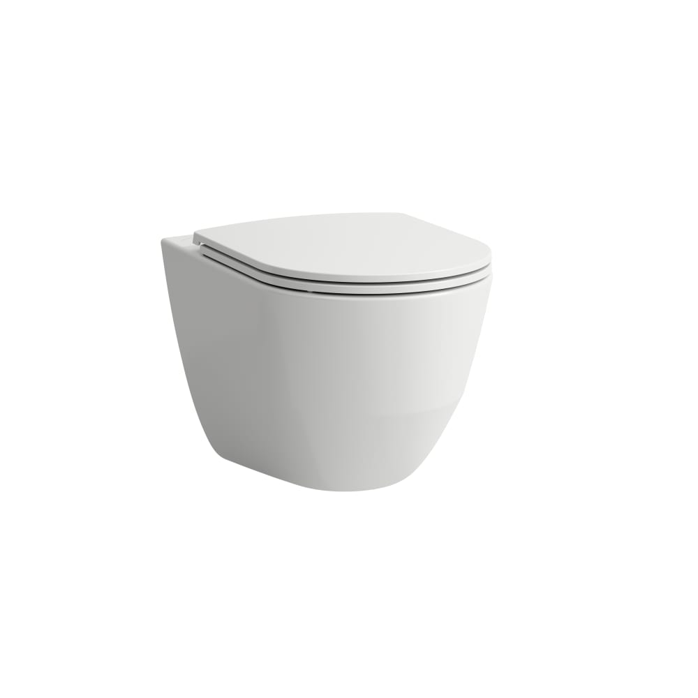 Wall-hung WC 'comfort', washdown, without flushing rim, 5 cm raised height-WHITE