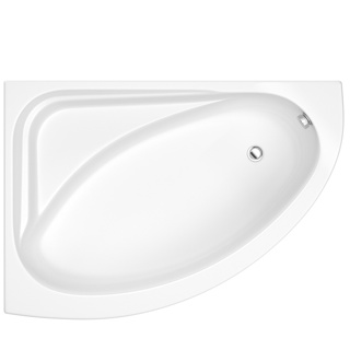 Trojan Orlando Corner Bath 1500 x 1020mm Left Hand NTH - White