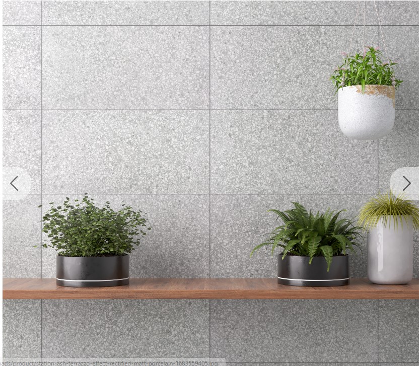 Station Ash Terrazzo Effect Porcelain 300x600mm- Price per m2