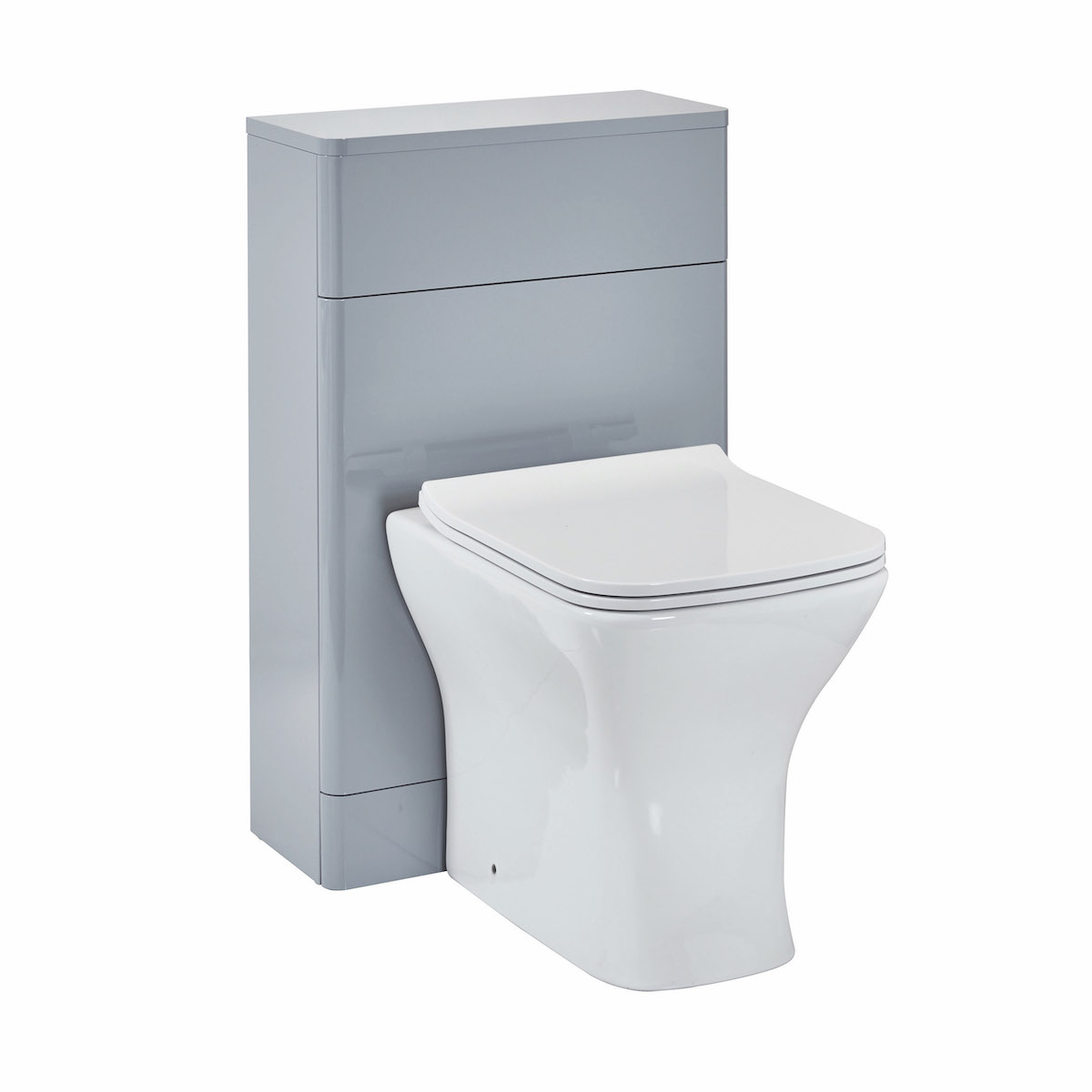Rowlan Back to Wall WC Unit - Pebble Grey