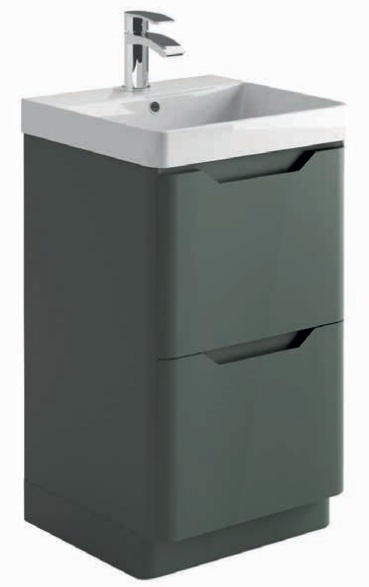 Brun 500 Floor Standing Vanity Unit & Basin - Anthracite