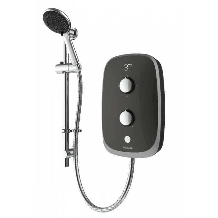 eVOLVE grey/satin silver 10.5kW Electric Shower