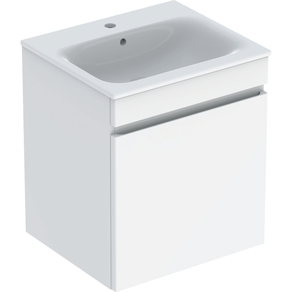Renova Plan vanity & basin with one drawer 550mm - White