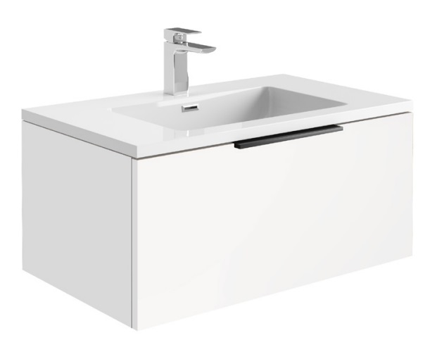 Driven 800 X 480 Wall Hung Vanity Unit - Matt White