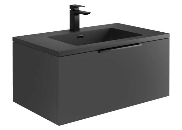 Driven 800 X 480 Wall Hung Vanity Unit - Matt Grey