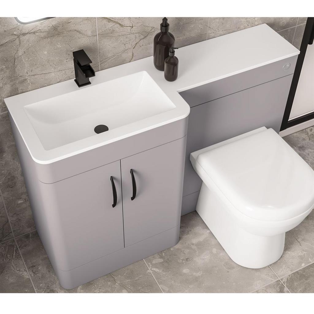 Chaddesley 120cm Polymarble BasinTop LH