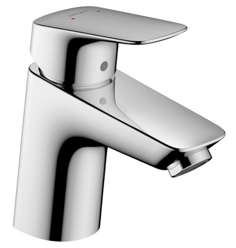 Logis Single lever basin mixer 70 with metal pop-up waste - Chrome