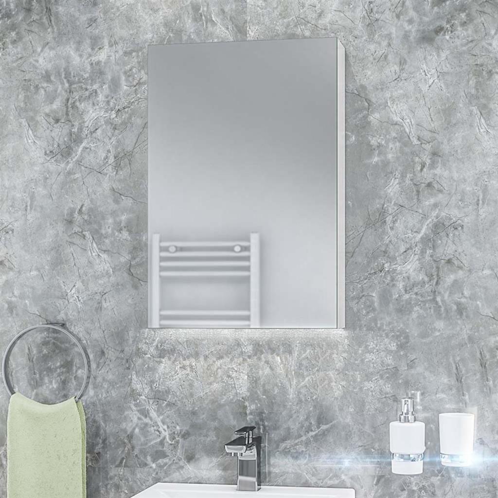 Ravini 400 x 600 x 120 1 Door Mirror Cabinet