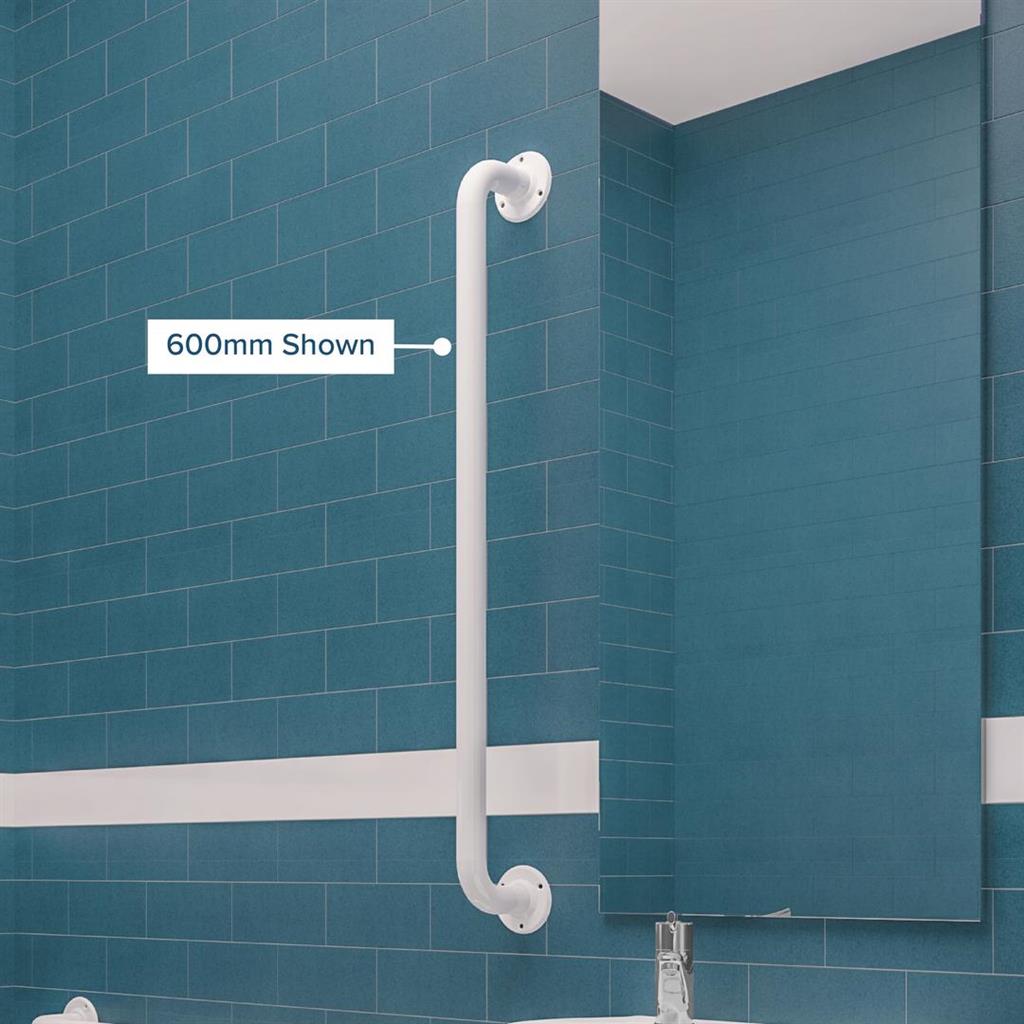 600mm Grab Rail White