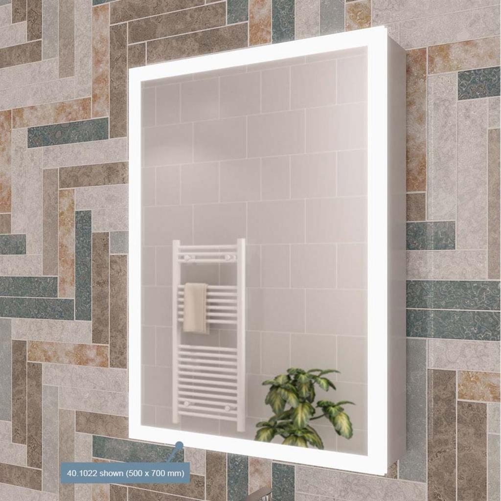 Cassio 800x700mm 2 door LED mirror