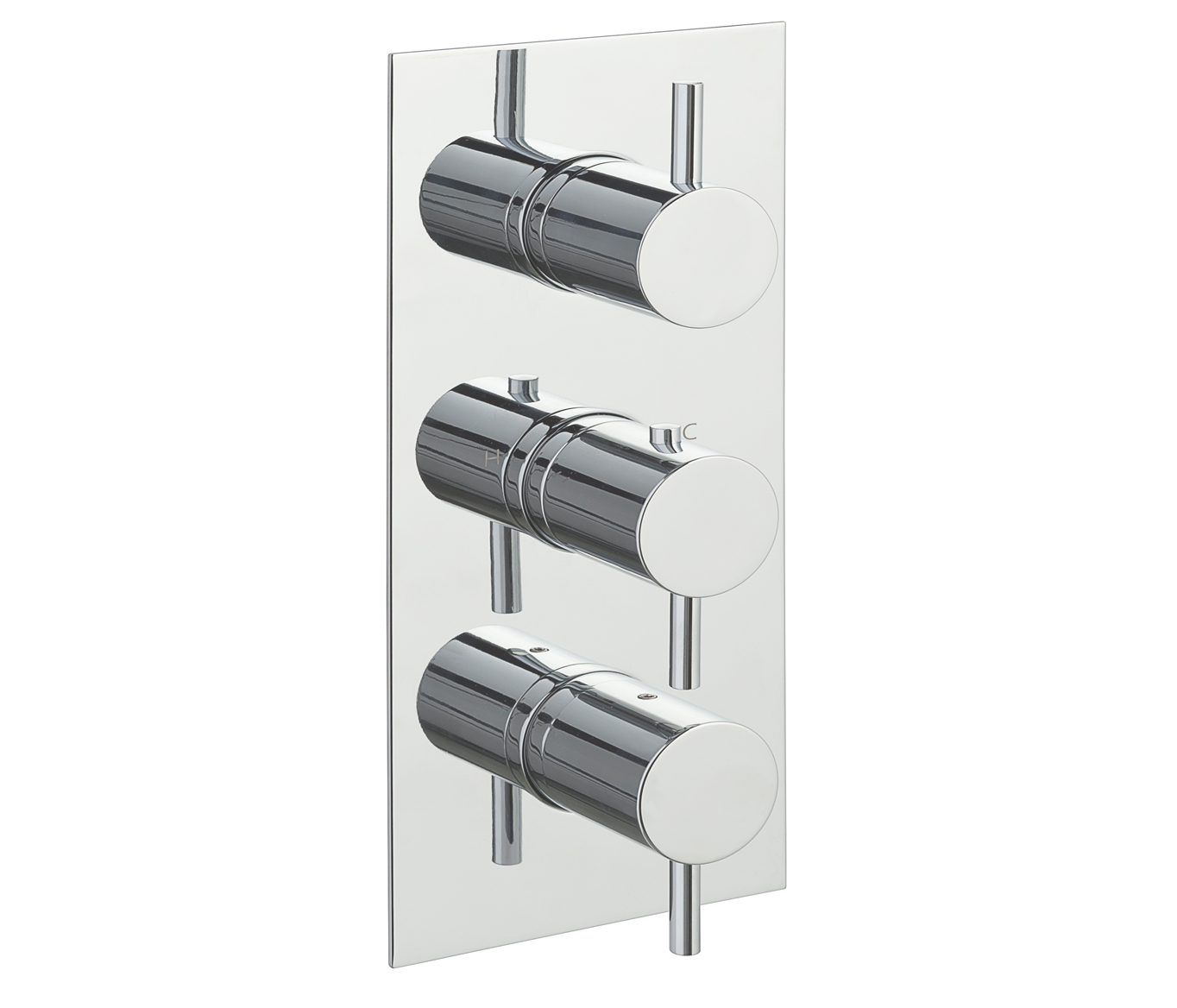 JTP - Fonti Thermostatic 2 Outlet Shower Valve Vertical