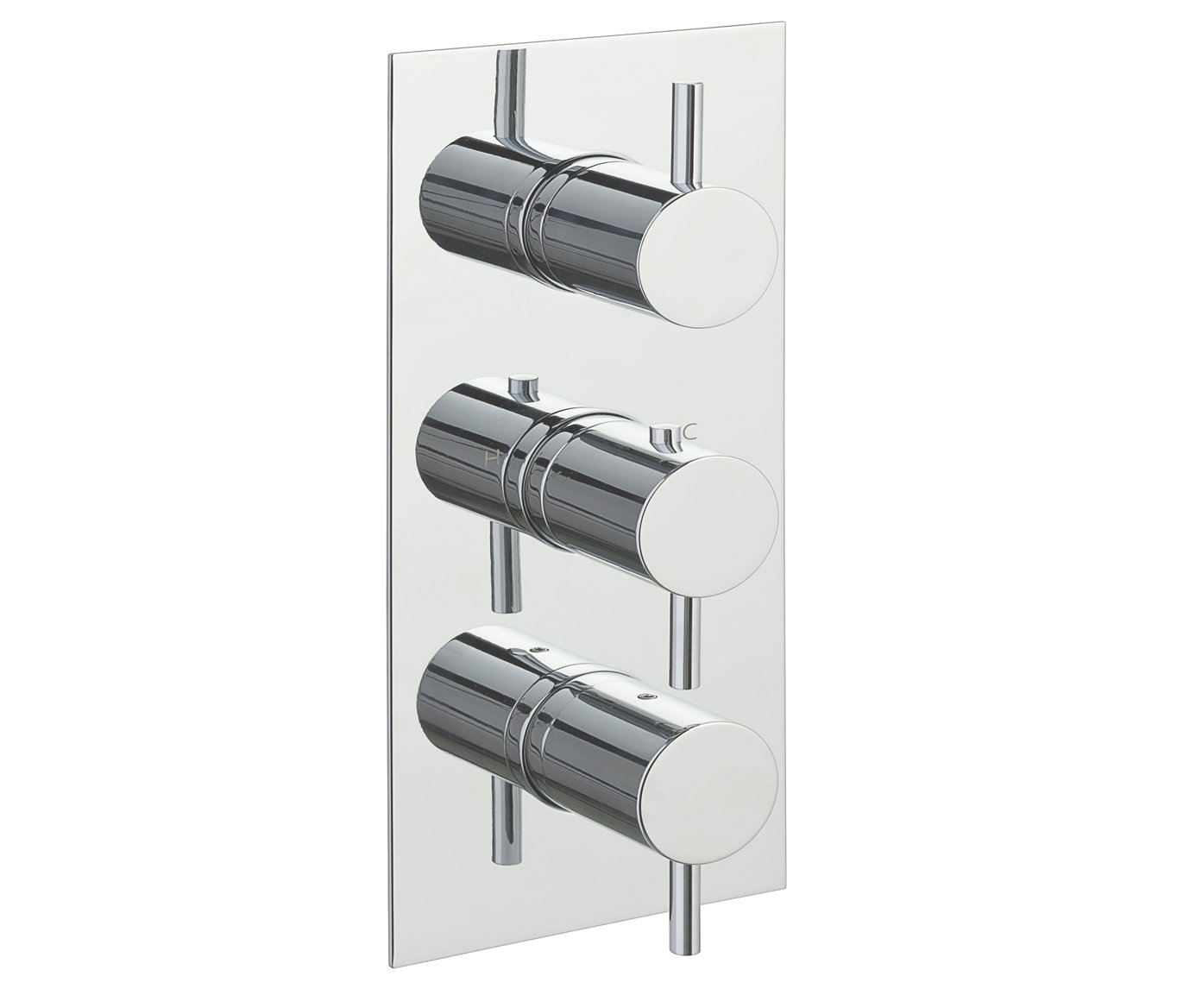JTP - Fonti Thermostatic 3 Outlet Shower Valve Vertical