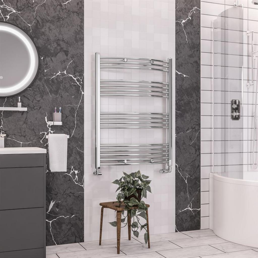 Wendover Curved Multirail 1000 x 750 Chrome