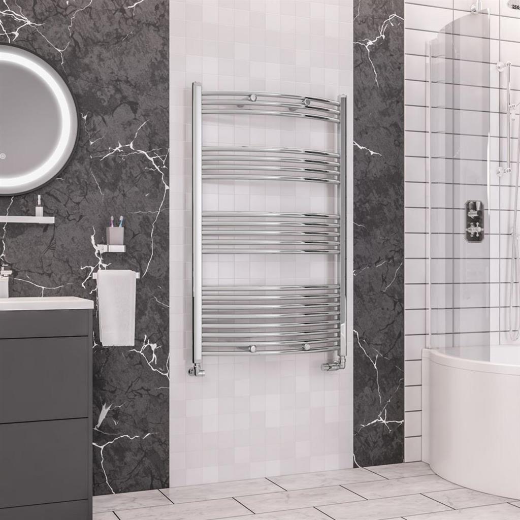 Wendover Curved Multirail 1200 x 750 Chrome