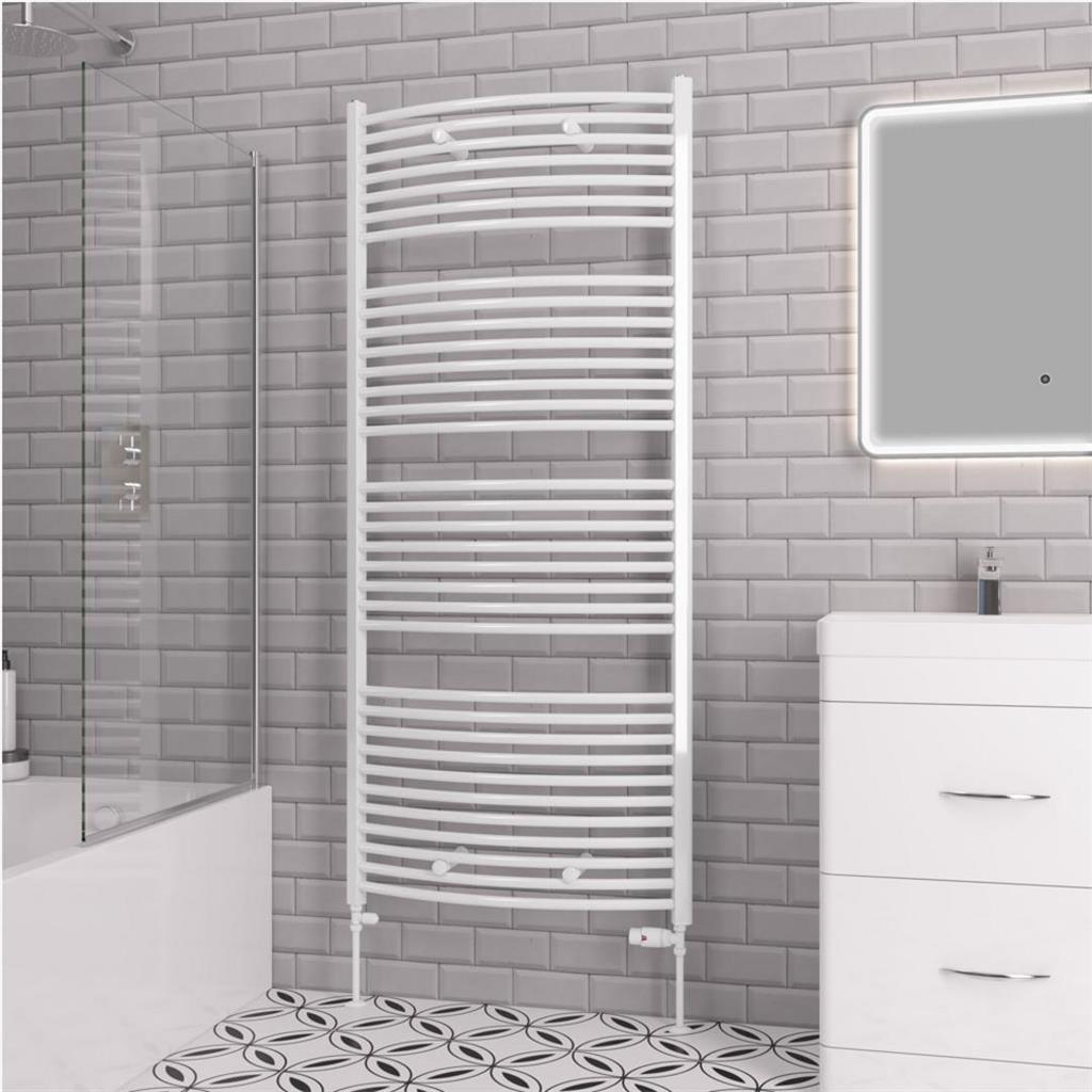Curved Biava Multirail 1720 x 750 Gloss White