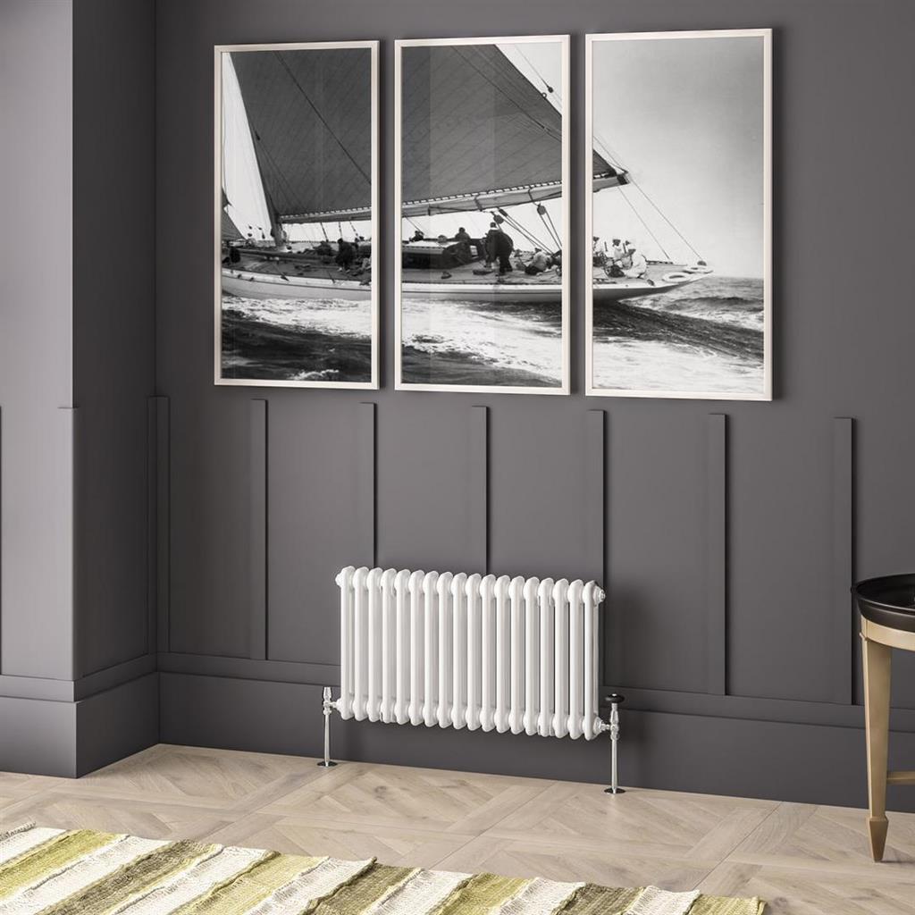 Imperia 2 Column Radiator 450 x 830mm Gloss White