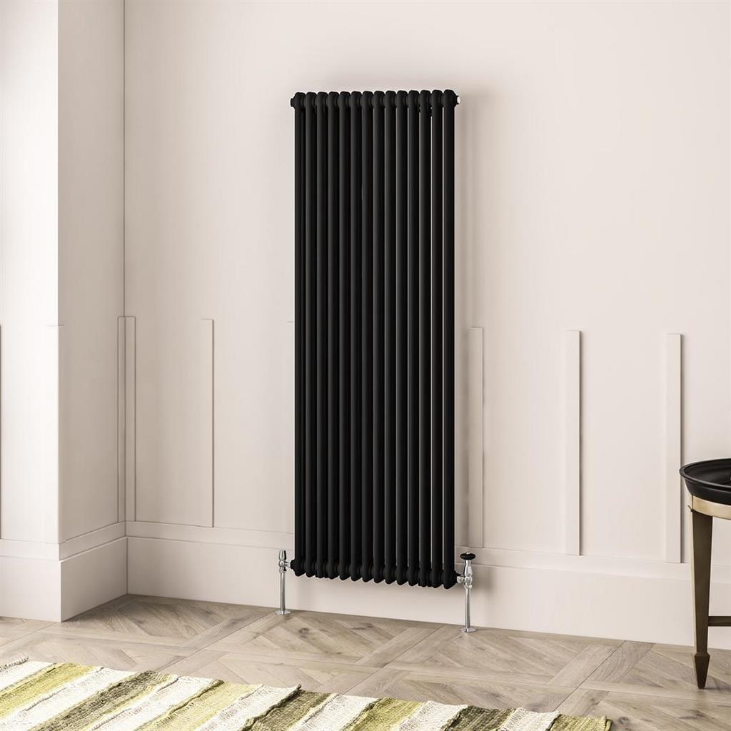 Imperia 2 Column Radiator 1800 x 650mm Matt Black
