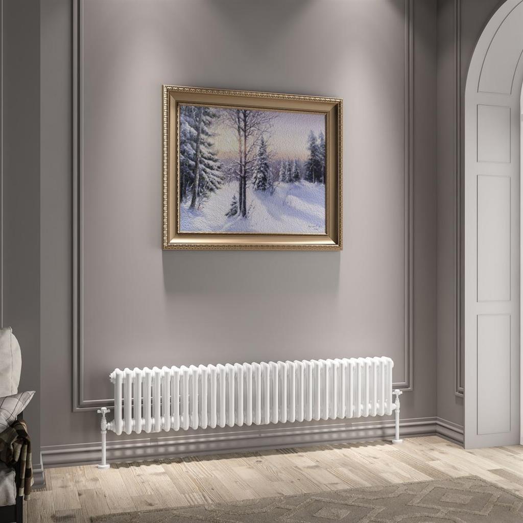 Imperia 3 Column Radiator 300 x 1460mm Gloss White