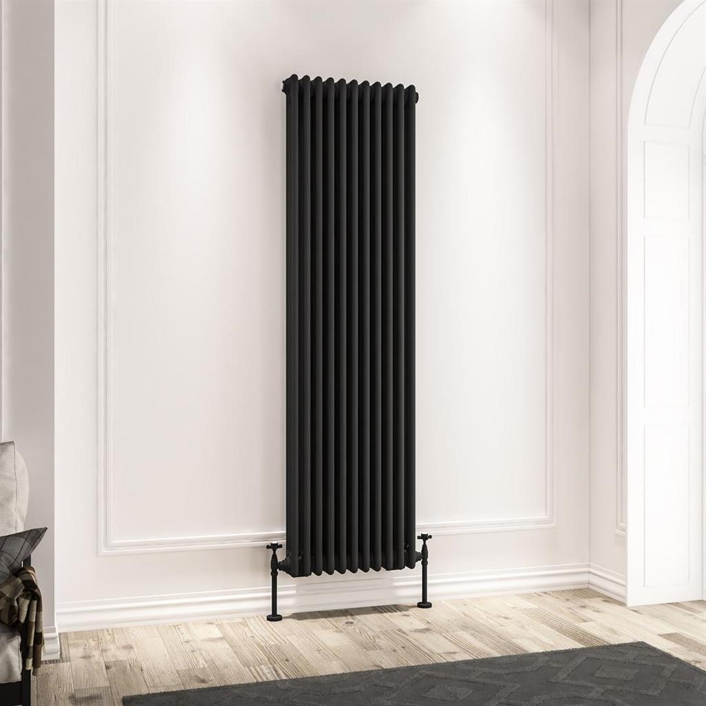 Imperia 3 Column Radiator 1800 x 515mm Matt Black