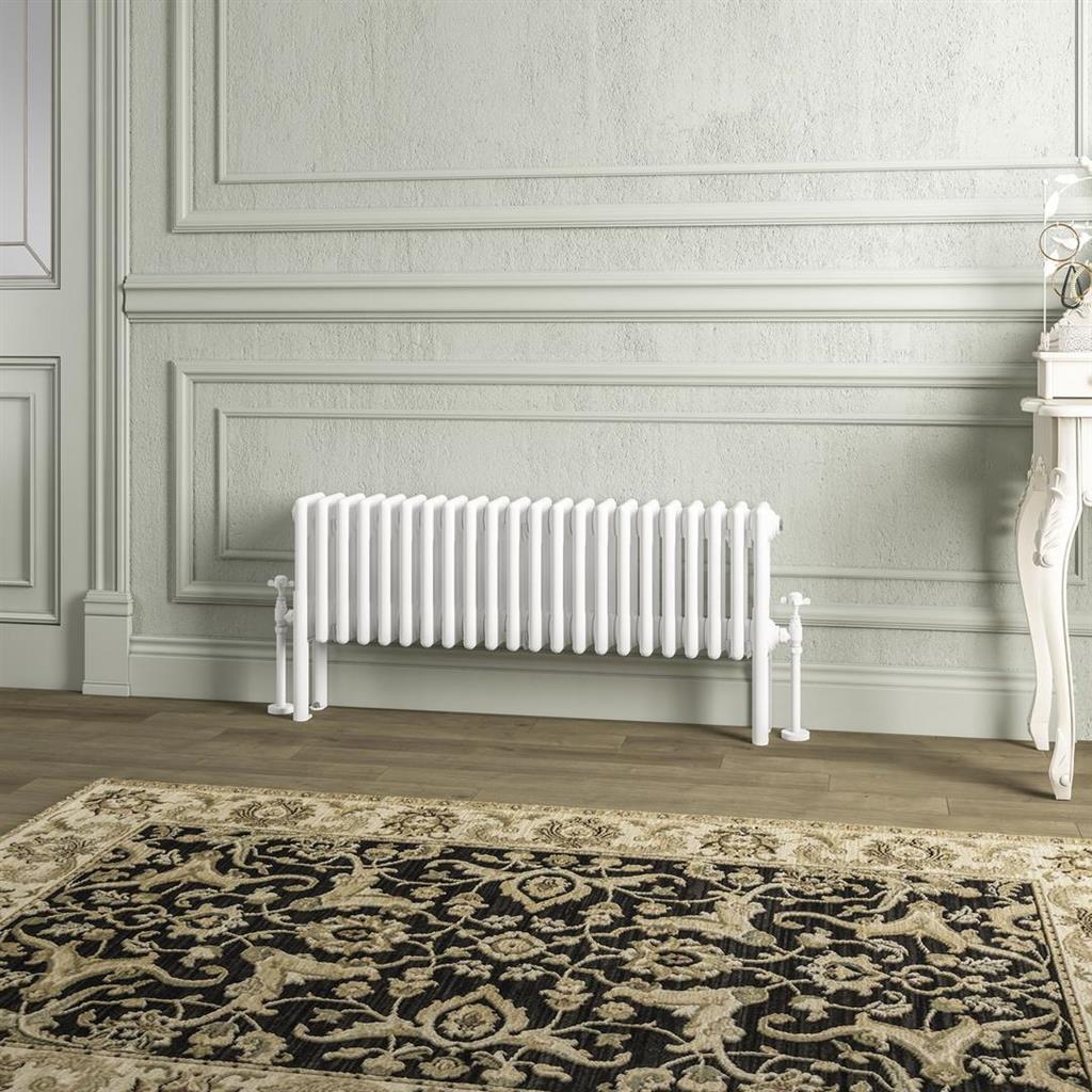Imperia 4 Column Radiator 300 x 1010mm Gloss White