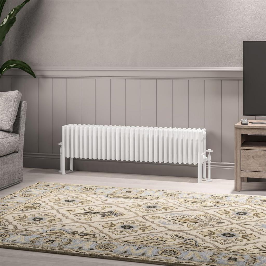 Imperia 6 Column Radiator 300 x 1370mm Gloss White
