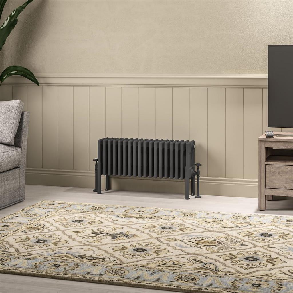 Imperia 6 Column Radiator 300 x 830mm Matt Anthracite