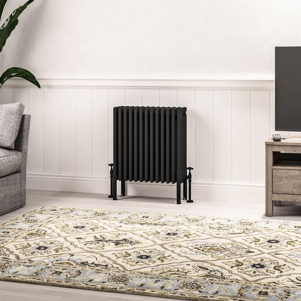 Imperia 6 Column Radiator 600 x 605mm Matt Black