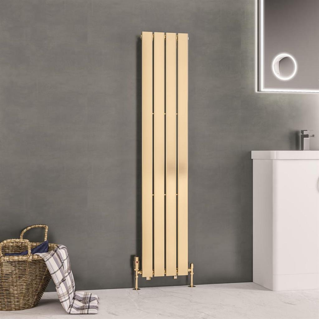 Warrington 1500 x 300 Radiator Type10 Brushed Brass