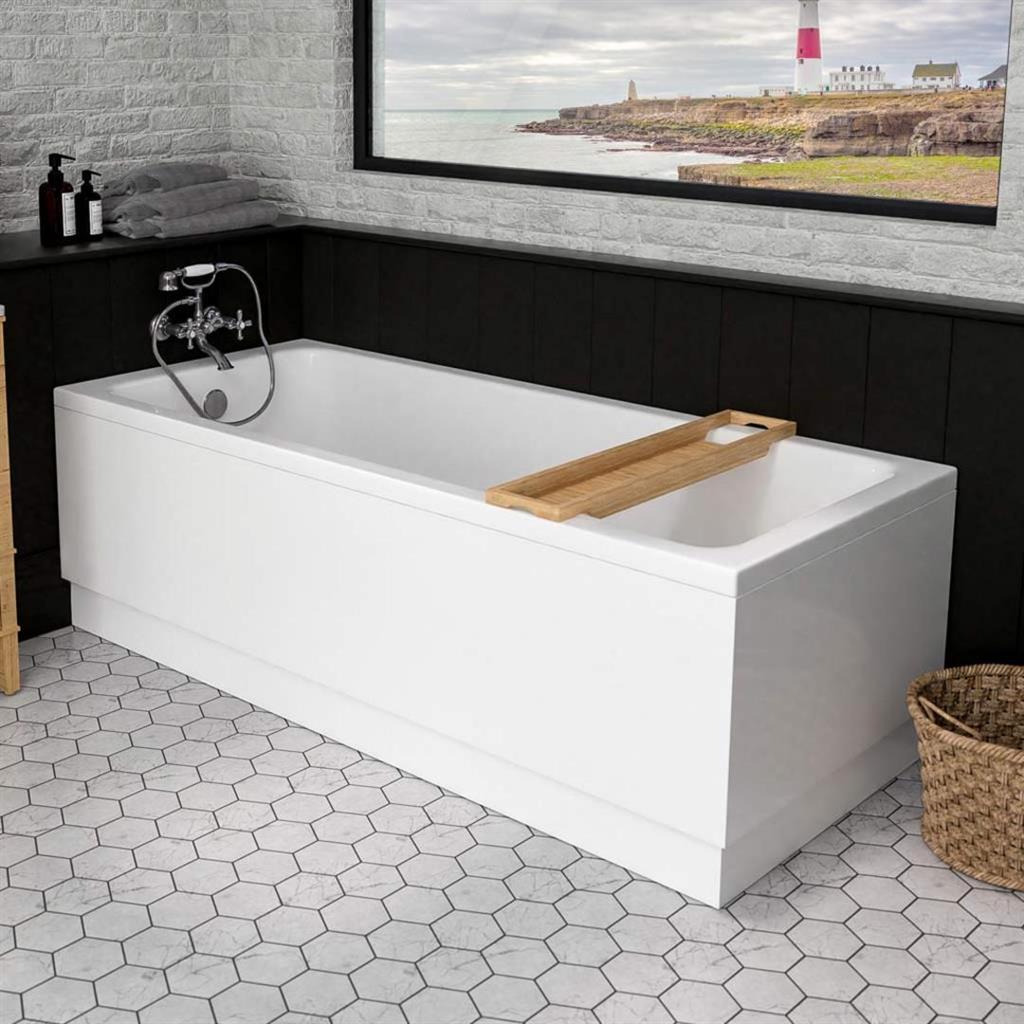 Portland Single Ended (SE) 1750 x 750 x 440mm Bath - White