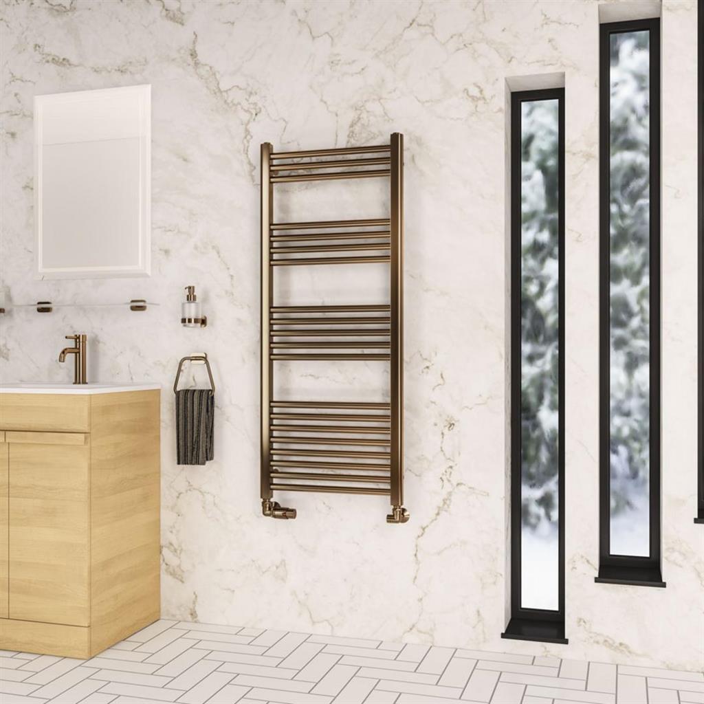 Biscay 1700 x 700 x 440mm Left hand (LH) Straight Beauforte Shower Bath - White