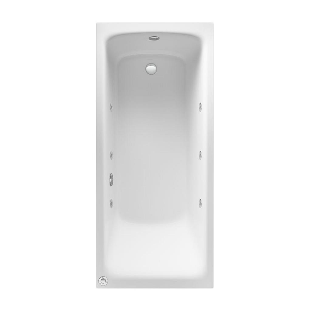 Rockall 1700 x 750 x 440mm Single Ended 6 Jet Whirlpool Beauforte Bath - White