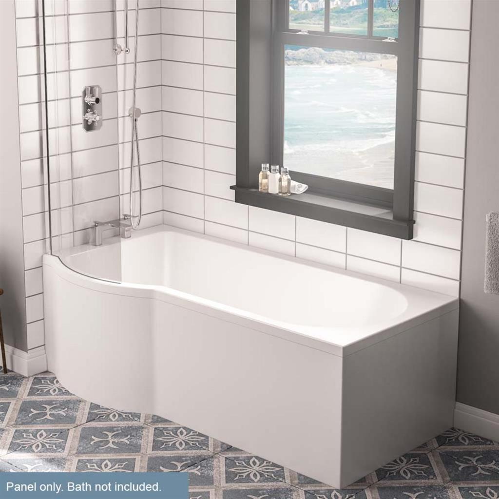 Portland P -Shape 1500 front panel 5mm 1500x560mm - White