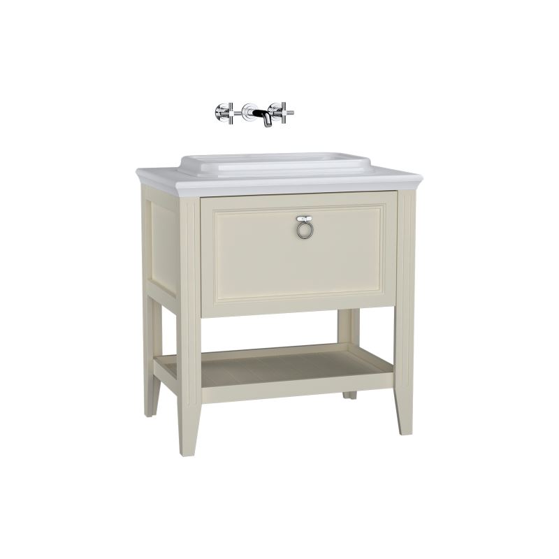 Valarte Washbasin Unit - 80cm - Matte ivory