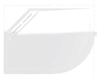 Kudos Connect2 Offset Quadrant Shower Tray 1200 x 800mm