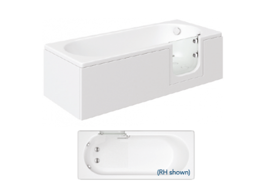 Cascade Single Easy Access Bath 1500 X 700mm