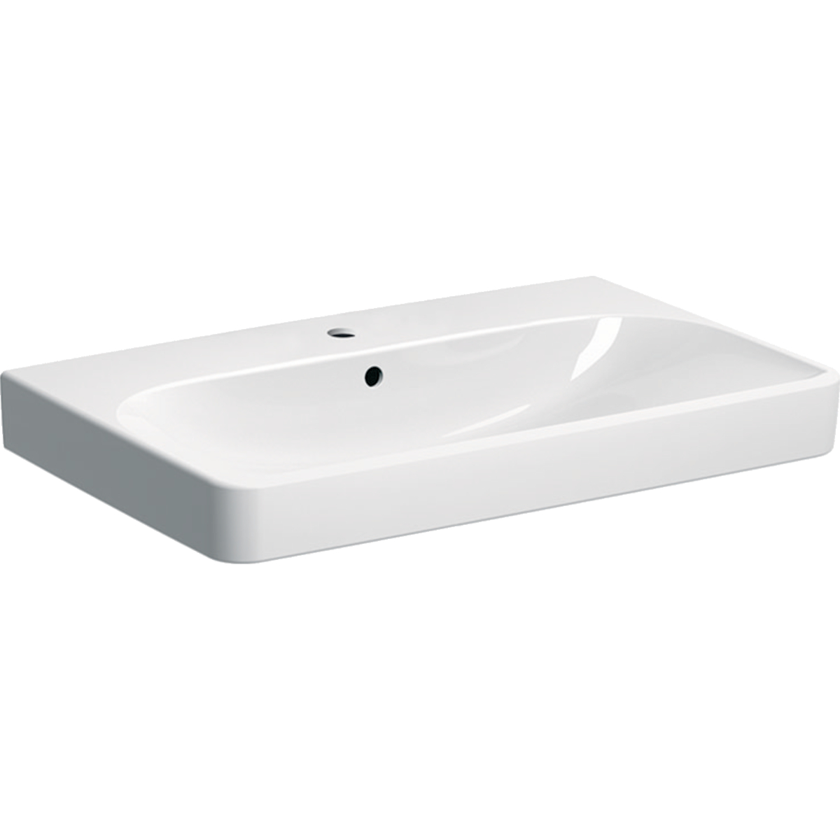 Smyle Square 750mm 1 tap hole washbasin