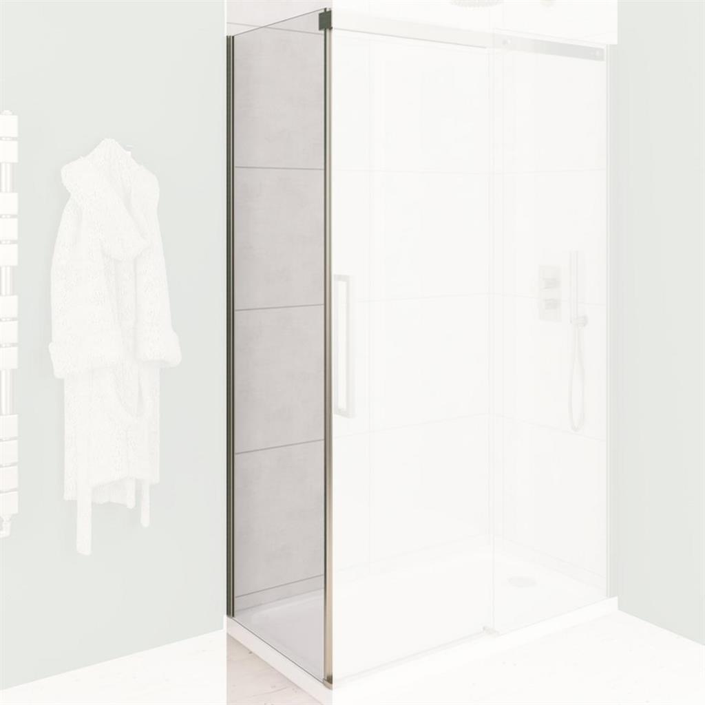 Corniche 2000 8mm 2000mm x 900mm Side Panel - Brushed Brass