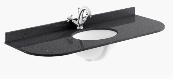 BAYC239 1200MM MARBLE SINGLE BOWL WITH RADIUS 1 TAP HOLE