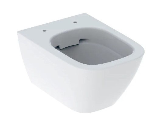 Geberit Smyle Square wall-hung WC, washdown, small projection, shrouded, Rimfree
