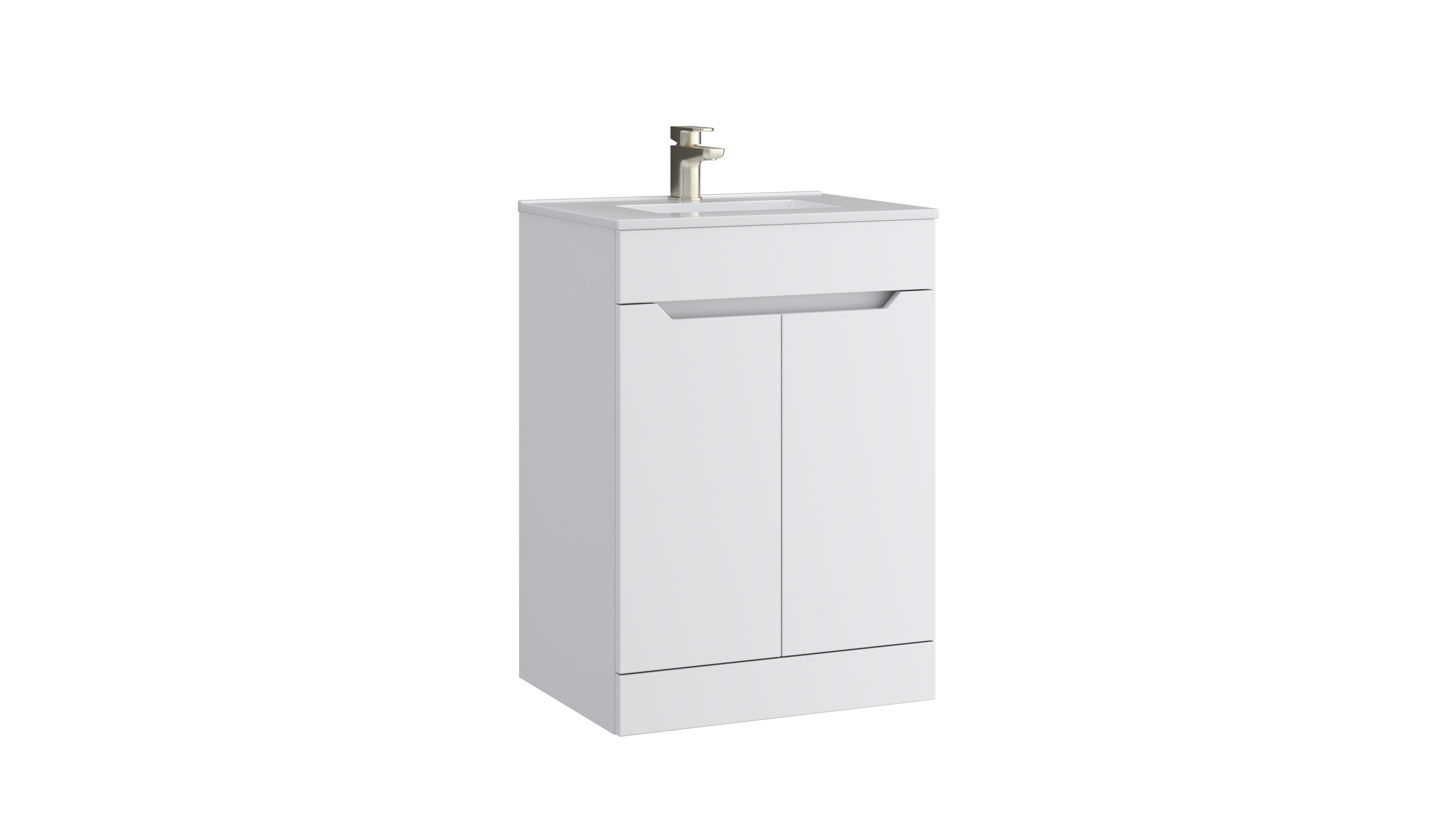 Urban 500mm 2 Door Floor Standing Unit Matt White