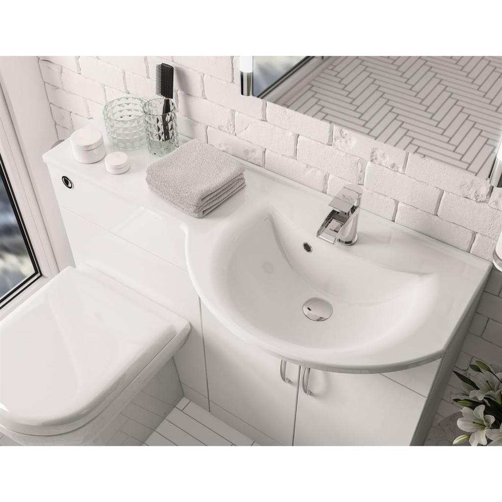 Lyegrove Slimline RH 110 Cast Top White