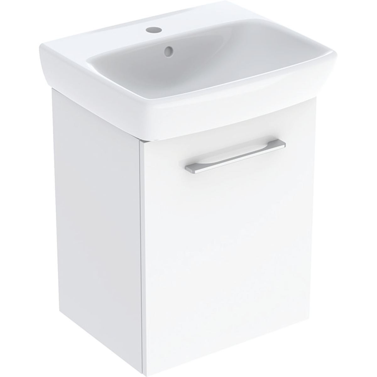 Selnova Square Basins With Cabinet, One Door 500mm - White