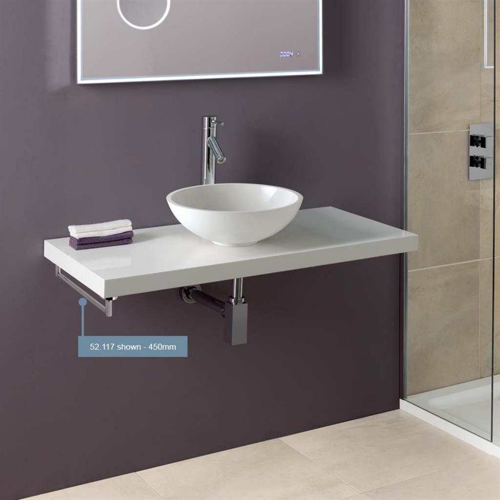 Seville 594mm Single Towel Rail - Chrome