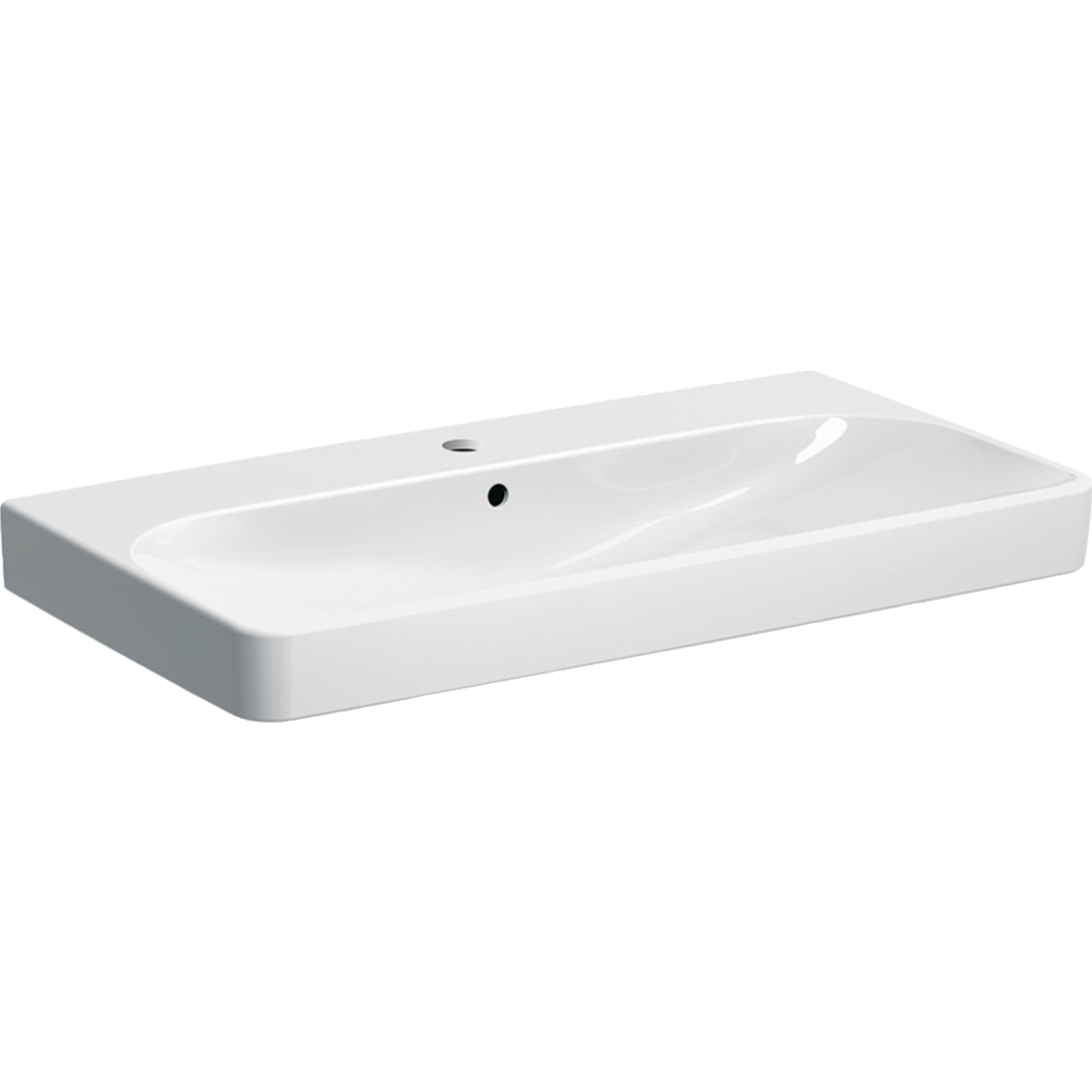 Smyle Square 900mm 1 tap hole washbasin