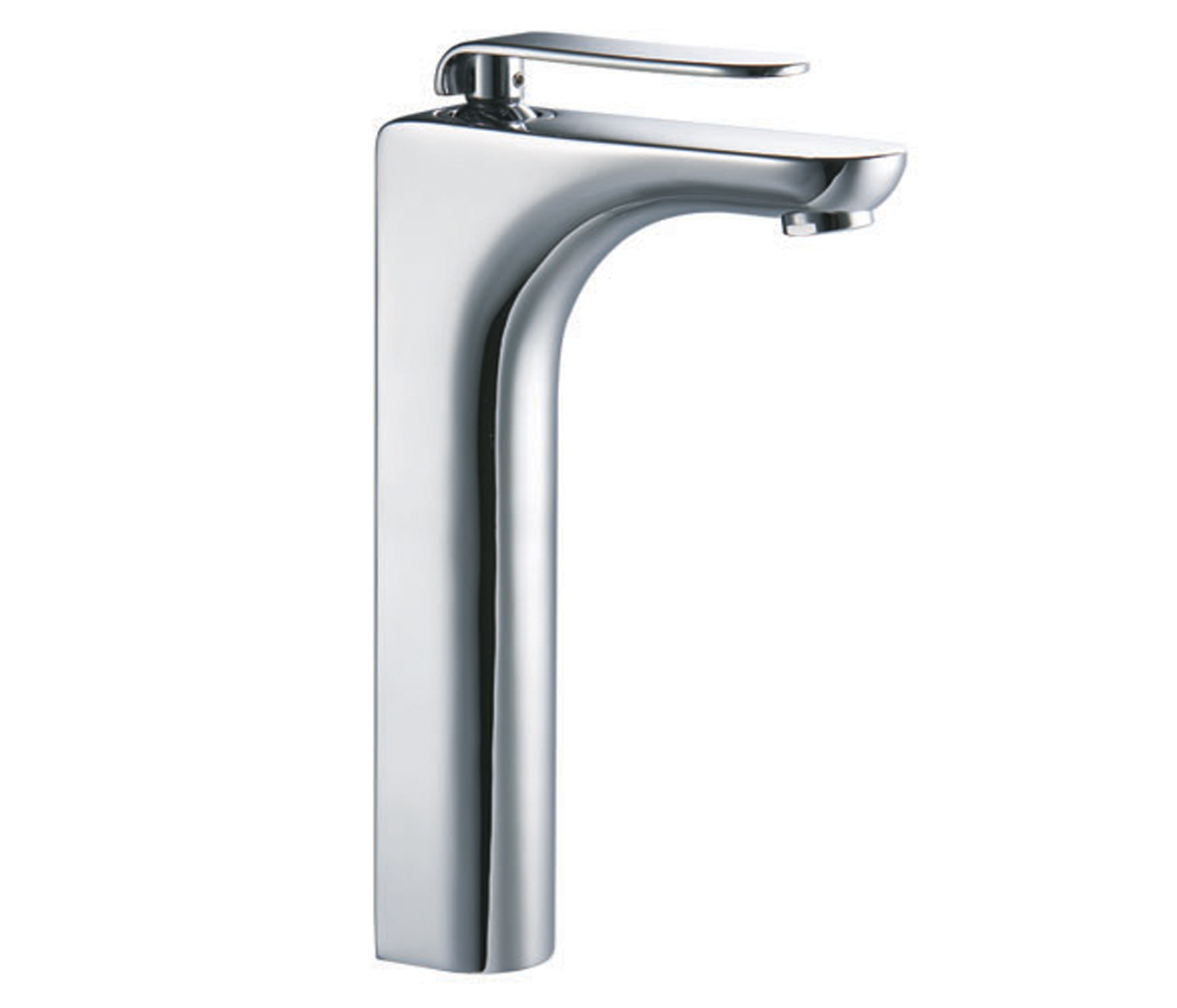 Vue high neck single lever basin mixer without pop up waste HP 1